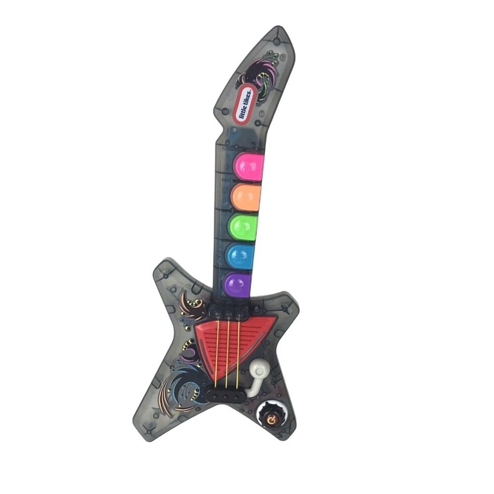Little Tikes PopTunes Guitar Toddler Educational Toy Lights & Play 5 Songs Works